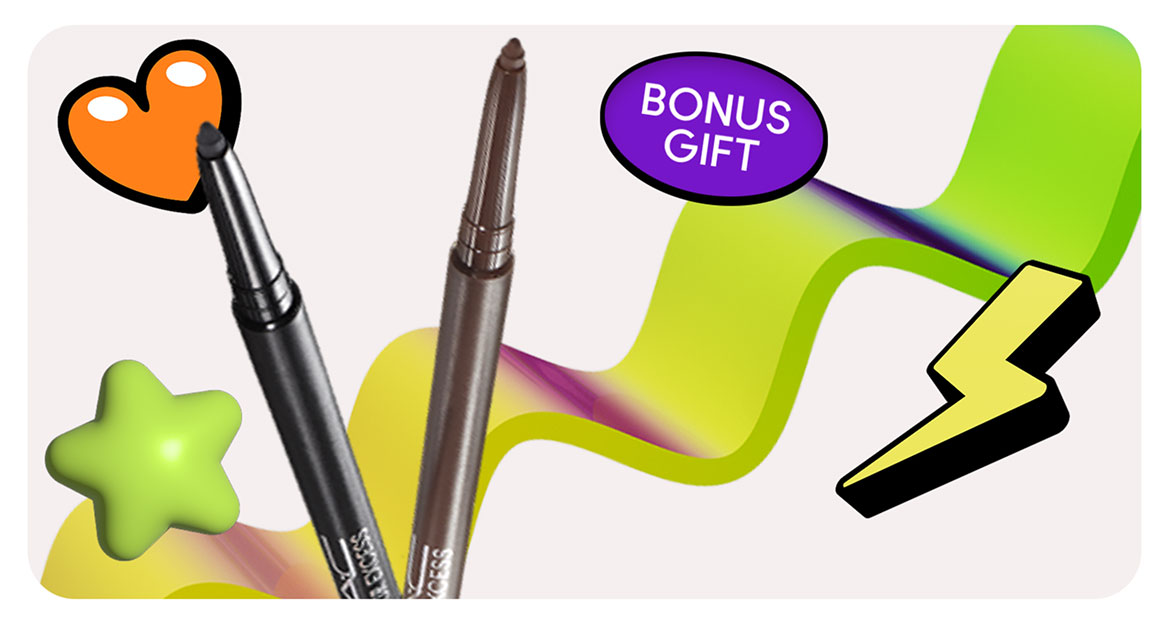CHOOSE YOUR FREE EYELINER WITH $140+ ORDERS